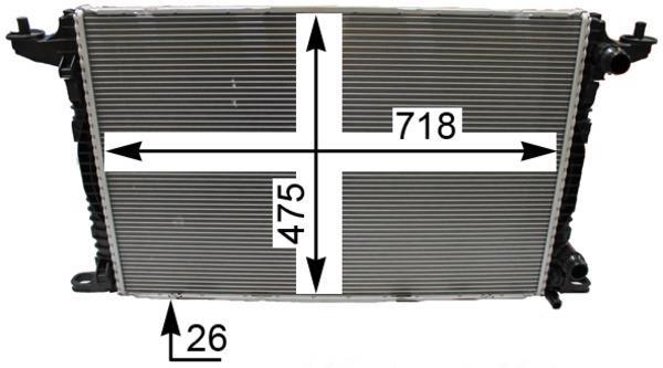 Radiateur moteur (Radiateur de refroidissement) MAHLE Aftermarket CR 2179 000P