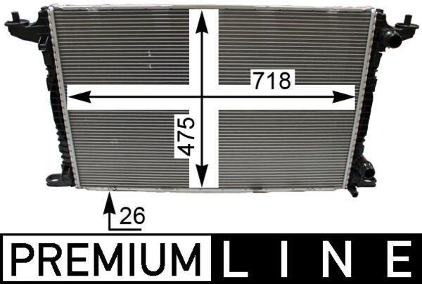 Radiateur moteur (Radiateur de refroidissement) MAHLE Aftermarket CR 2179 000P