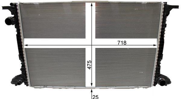 Radiateur moteur (Radiateur de refroidissement) MAHLE Aftermarket CR 2180 000P