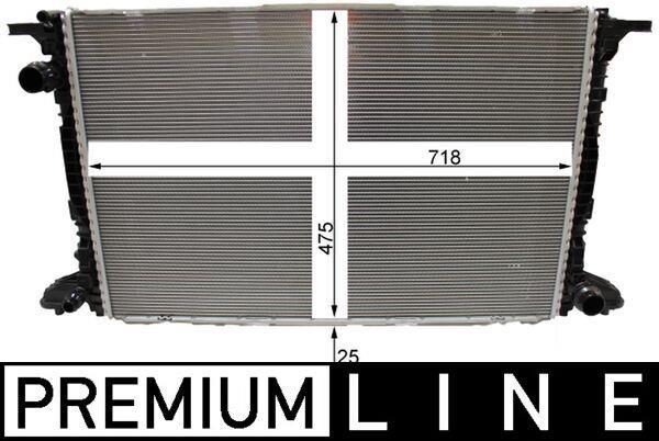 Radiateur moteur (Radiateur de refroidissement) MAHLE Aftermarket CR 2180 000P