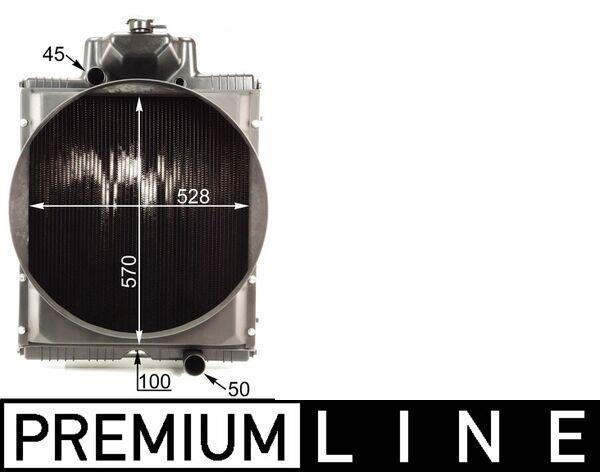 Radiateur moteur (Radiateur de refroidissement) MAHLE Aftermarket CR 2184 000P