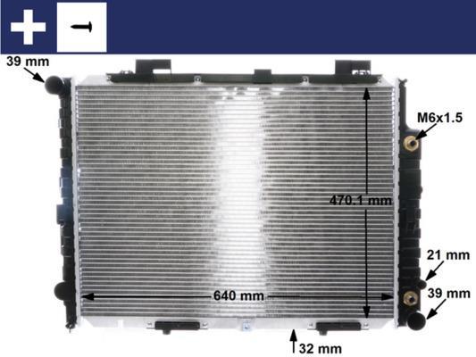 Radiateur moteur (Radiateur de refroidissement) MAHLE Aftermarket CR 2204 001S