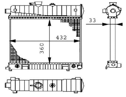 Radiateur moteur (Radiateur de refroidissement) MAHLE Aftermarket CR 2207 000S