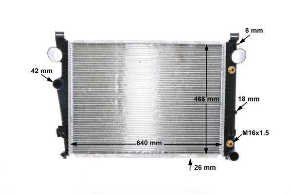 Radiateur moteur (Radiateur de refroidissement) MAHLE Aftermarket CR 2208 000S