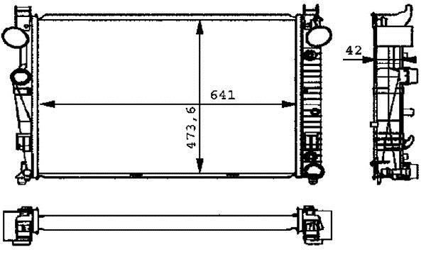 Radiateur moteur (Radiateur de refroidissement) MAHLE Aftermarket CR 226 000P
