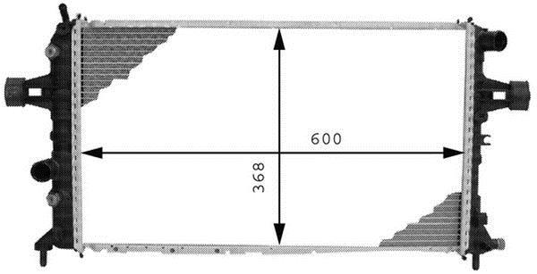 Radiateur moteur (Radiateur de refroidissement) MAHLE Aftermarket CR 229 000P