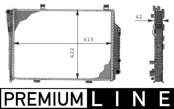 Radiateur moteur (Radiateur de refroidissement) MAHLE Aftermarket CR 230 000P