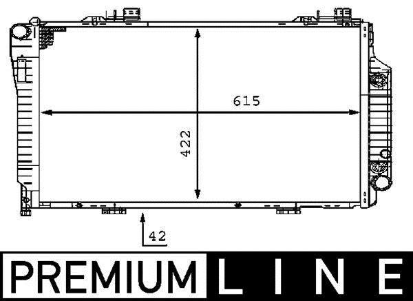 Radiateur moteur (Radiateur de refroidissement) MAHLE Aftermarket ref. CR 231 000P