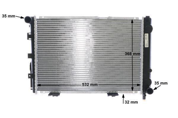 Radiateur moteur (Radiateur de refroidissement) MAHLE Aftermarket CR 236 000S