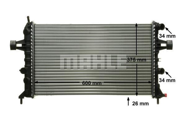 Radiateur moteur (Radiateur de refroidissement) MAHLE Aftermarket ref. CR 237 000P