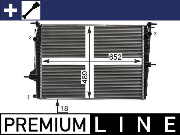 Radiateur moteur (Radiateur de refroidissement) MAHLE Aftermarket ref. CR 23 000P