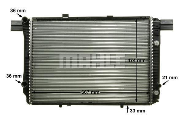 Radiateur moteur (Radiateur de refroidissement) MAHLE Aftermarket CR 240 000P