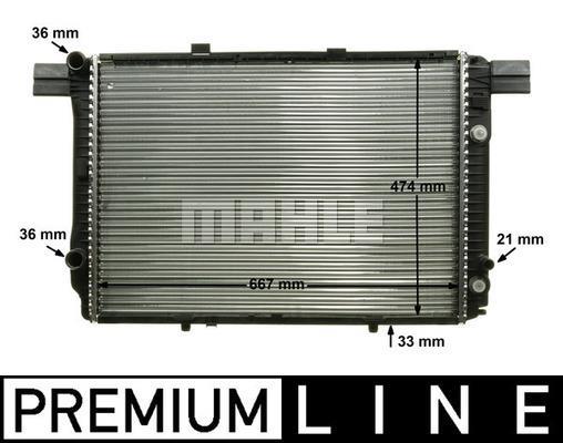 Radiateur moteur (Radiateur de refroidissement) MAHLE Aftermarket CR 240 000P