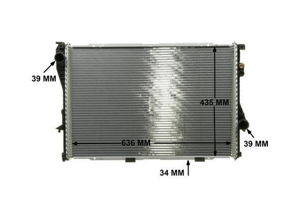 Radiateur moteur (Radiateur de refroidissement) MAHLE Aftermarket CR 242 000P