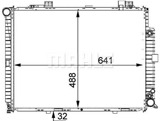 Radiateur moteur (Radiateur de refroidissement) MAHLE Aftermarket CR 245 000P