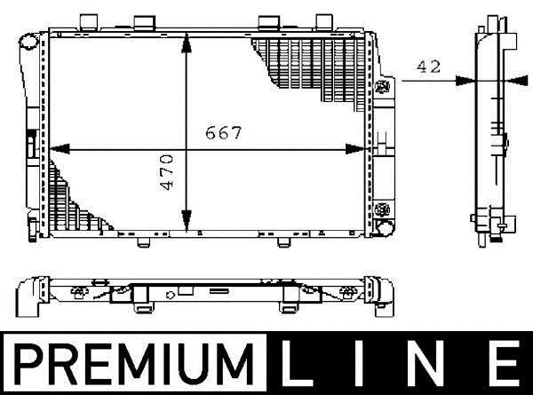 Radiateur moteur (Radiateur de refroidissement) MAHLE Aftermarket CR 246 000P