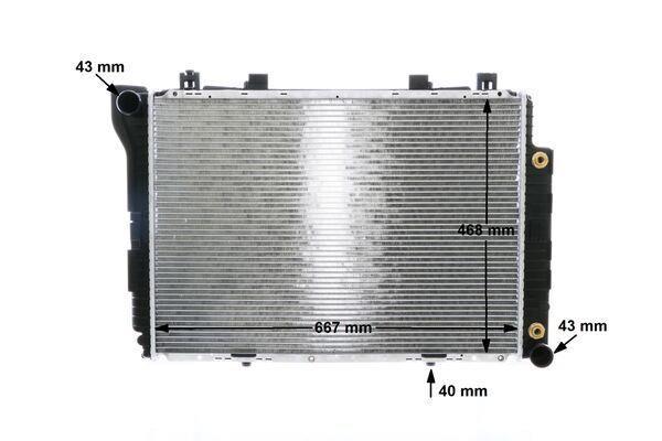 Radiateur moteur (Radiateur de refroidissement) MAHLE Aftermarket CR 246 000S