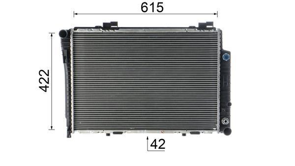 Radiateur moteur (Radiateur de refroidissement) MAHLE Aftermarket CR 248 000S