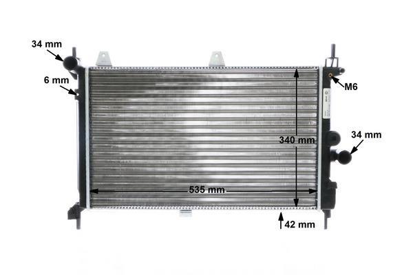 Radiateur moteur (Radiateur de refroidissement) MAHLE Aftermarket CR 267 000S