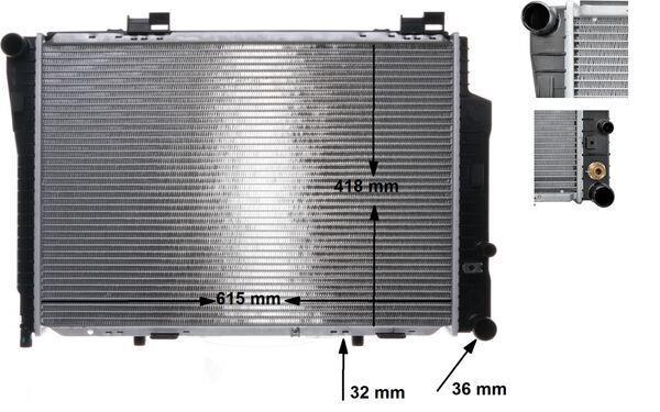 Radiateur moteur (Radiateur de refroidissement) MAHLE Aftermarket CR 270 000S