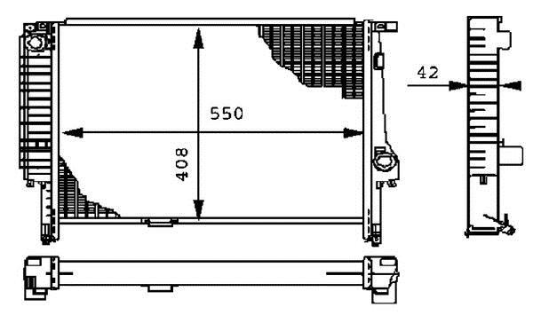 Radiateur moteur (Radiateur de refroidissement) MAHLE Aftermarket CR 277 000P