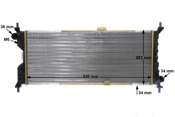 Radiateur moteur (Radiateur de refroidissement) MAHLE Aftermarket ref. CR 286 000S