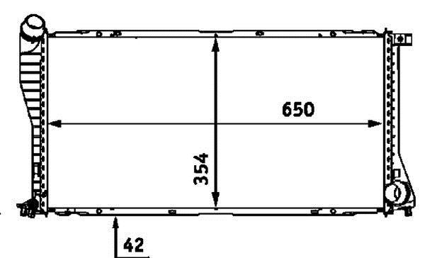 Radiateur moteur (Radiateur de refroidissement) MAHLE Aftermarket CR 288 000P