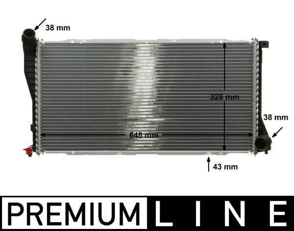 Radiateur moteur (Radiateur de refroidissement) MAHLE Aftermarket CR 288 000P