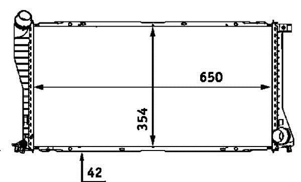 Radiateur moteur (Radiateur de refroidissement) MAHLE Aftermarket CR 288 000S