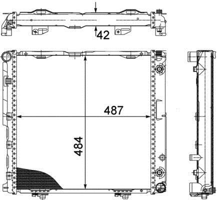 Radiateur moteur (Radiateur de refroidissement) MAHLE Aftermarket CR 291 000P
