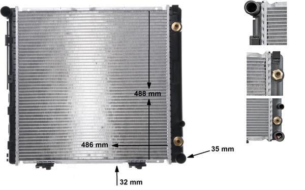 Radiateur moteur (Radiateur de refroidissement) MAHLE Aftermarket CR 291 000S