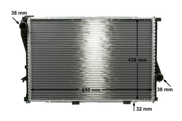 Radiateur moteur (Radiateur de refroidissement) MAHLE Aftermarket ref. CR 295 000P