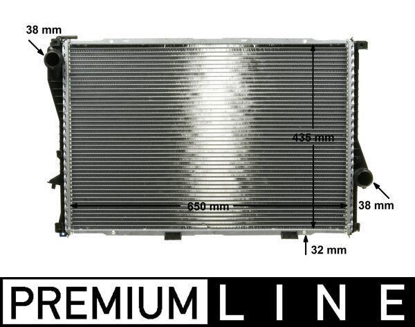 Radiateur moteur (Radiateur de refroidissement) MAHLE Aftermarket ref. CR 295 000P