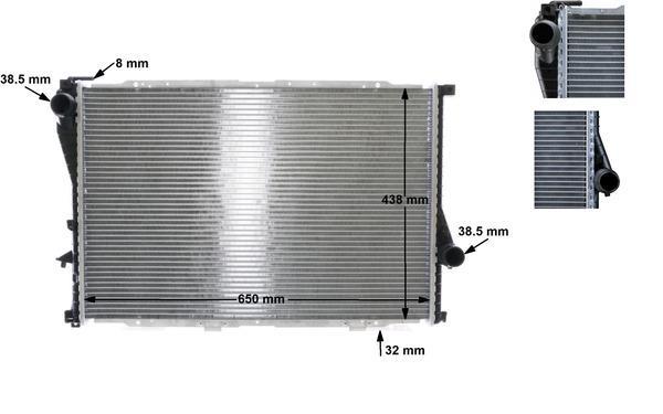 Radiateur moteur (Radiateur de refroidissement) MAHLE Aftermarket CR 296 000S