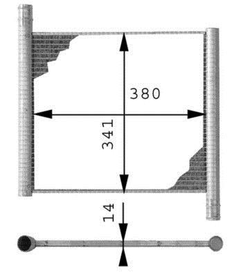 Radiateur moteur (Radiateur de refroidissement) MAHLE Aftermarket ref. CR 301 000P