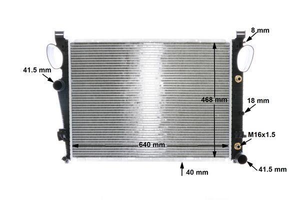Radiateur moteur (Radiateur de refroidissement) MAHLE Aftermarket ref. CR 302 000S