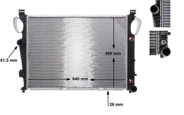 Radiateur moteur (Radiateur de refroidissement) MAHLE Aftermarket CR 304 000S