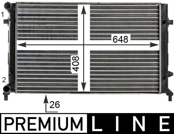 Radiateur moteur (Radiateur de refroidissement) MAHLE Aftermarket CR 30 000P