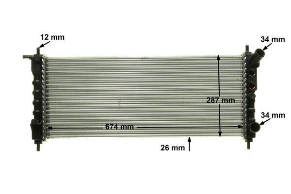 Radiateur moteur (Radiateur de refroidissement) MAHLE Aftermarket CR 313 000P