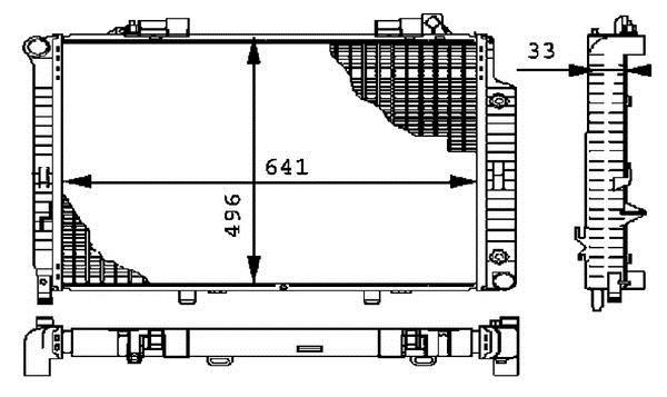 Radiateur moteur (Radiateur de refroidissement) MAHLE Aftermarket CR 316 000P