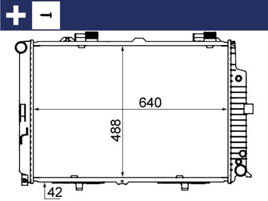 Radiateur moteur (Radiateur de refroidissement) MAHLE Aftermarket CR 318 000S