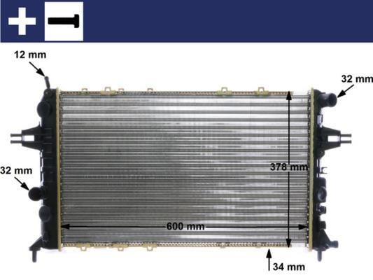 Radiateur moteur (Radiateur de refroidissement) MAHLE Aftermarket CR 321 000S