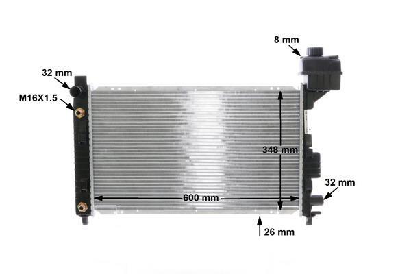 Radiateur moteur (Radiateur de refroidissement) MAHLE Aftermarket CR 323 000S