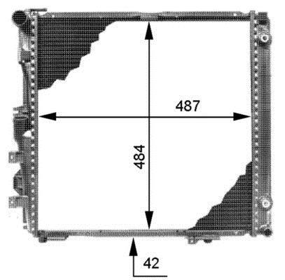 Radiateur moteur (Radiateur de refroidissement) MAHLE Aftermarket CR 339 000P