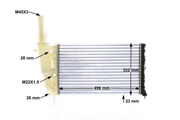 Radiateur moteur (Radiateur de refroidissement) MAHLE Aftermarket CR 346 000S