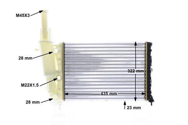 Radiateur moteur (Radiateur de refroidissement) MAHLE Aftermarket ref. CR 351 000S
