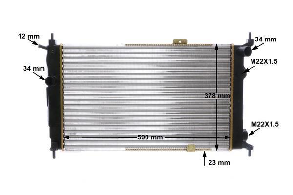 Radiateur moteur (Radiateur de refroidissement) MAHLE Aftermarket CR 356 000S