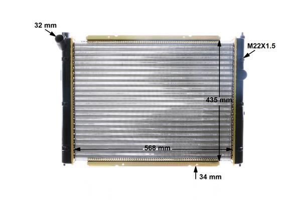 Radiateur moteur (Radiateur de refroidissement) MAHLE Aftermarket CR 361 000S
