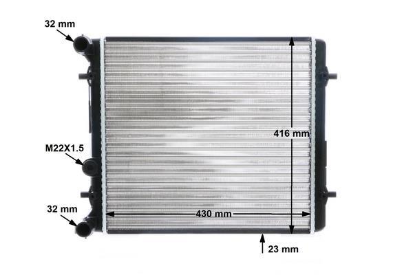 Radiateur moteur (Radiateur de refroidissement) MAHLE Aftermarket ref. CR 367 000S