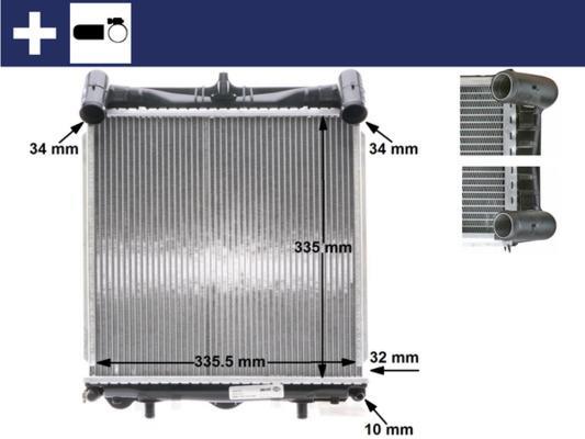 Radiateur moteur (Radiateur de refroidissement) MAHLE Aftermarket CR 370 000S